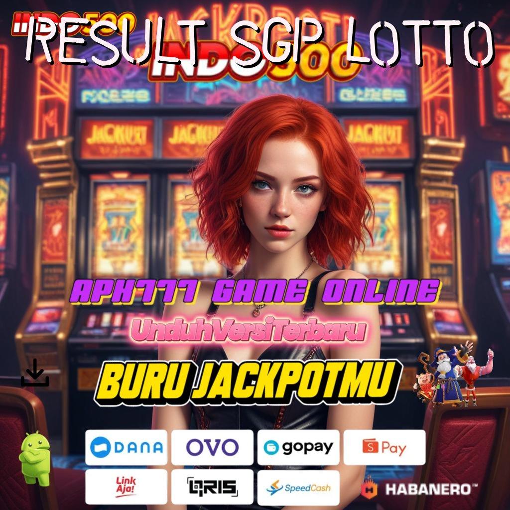 RESULT SGP LOTTO ✅ Jaminan Tidak Rugi Slot Mudah Dimainkan