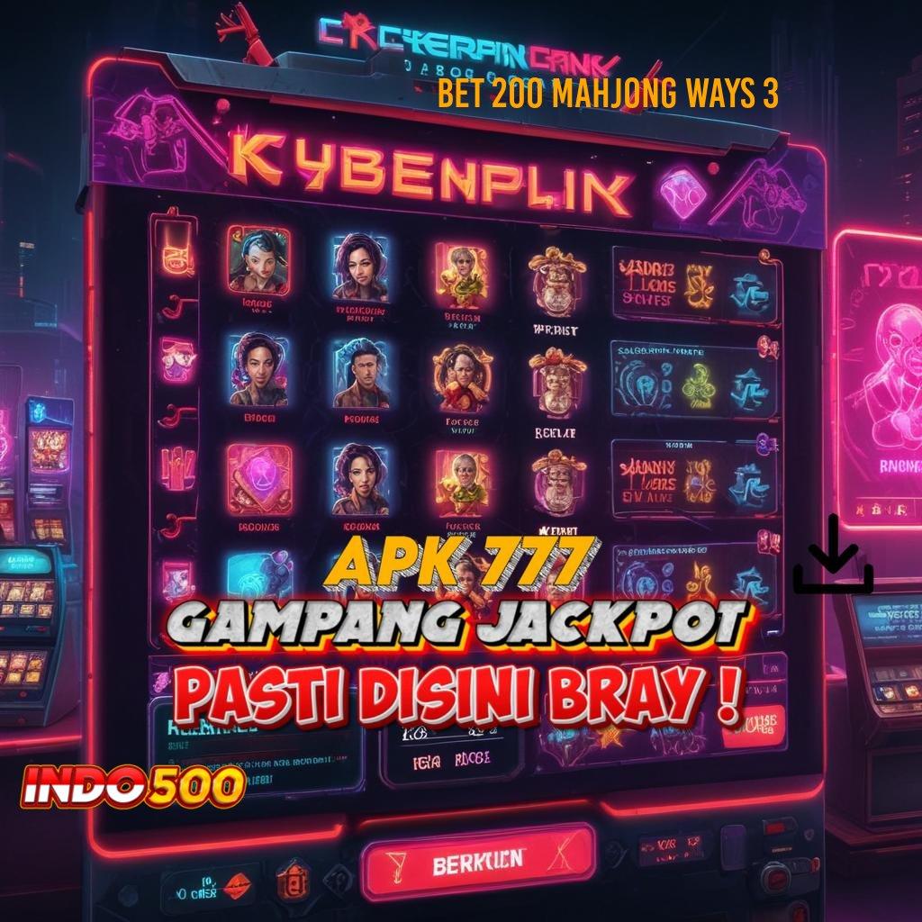 BET 200 MAHJONG WAYS 3 🐉 Dp Shopeepay Idr 10 Download File Apk Android