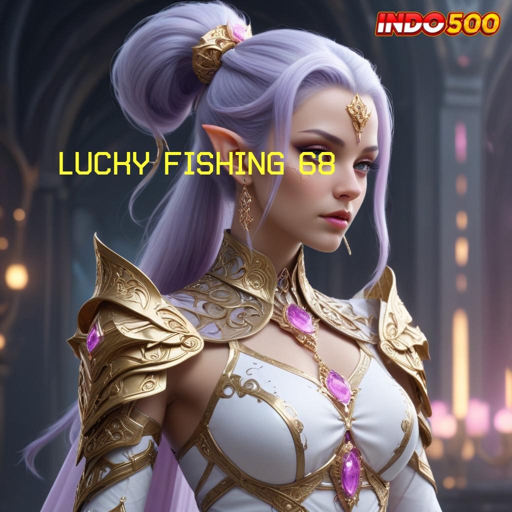 LUCKY FISHING 68 : zona kerangka pondasi digital medium blok bangunan